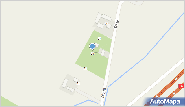 Ruda, Długa, 25, mapa Ruda