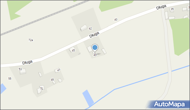 Rudka, Długa, 43, mapa Rudka