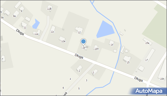 Rudzienice, Długa, 13, mapa Rudzienice