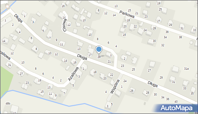 Rybna, Długa, 19, mapa Rybna