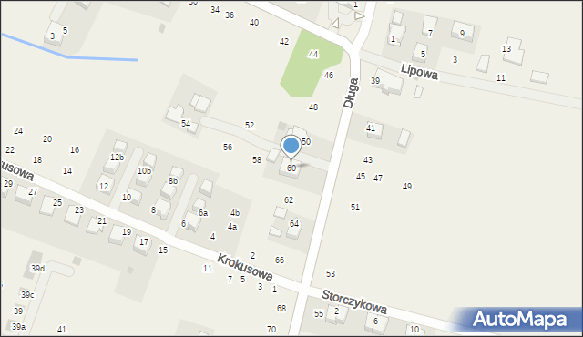 Rybna, Długa, 60, mapa Rybna