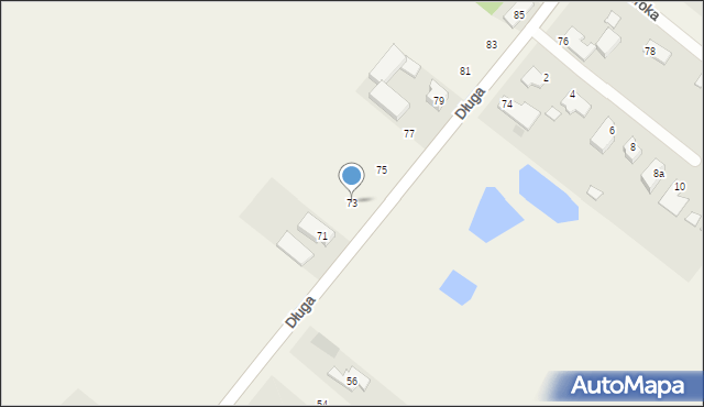 Rydzyny, Długa, 73, mapa Rydzyny