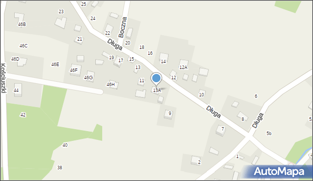 Rytwiany, Długa, 13A, mapa Rytwiany