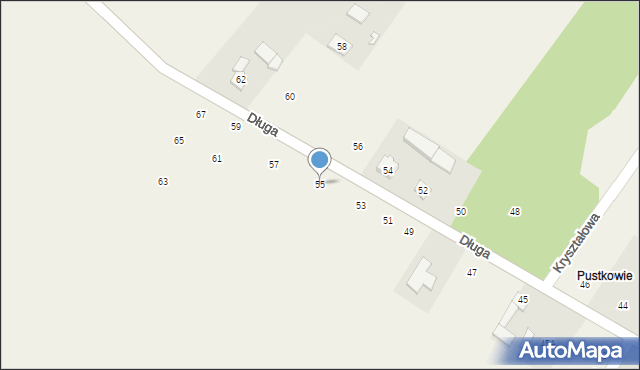 Rzeniszów, Długa, 55, mapa Rzeniszów
