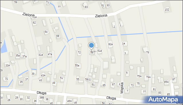 Rzezawa, Długa, 59, mapa Rzezawa