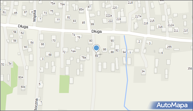 Rzezawa, Długa, 84, mapa Rzezawa