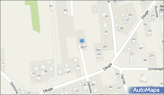 Rzozów, Długa, 118, mapa Rzozów