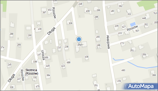 Rzozów, Długa, 137, mapa Rzozów