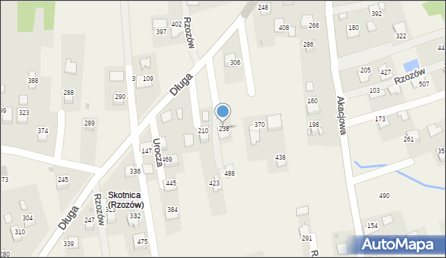 Rzozów, Długa, 149, mapa Rzozów