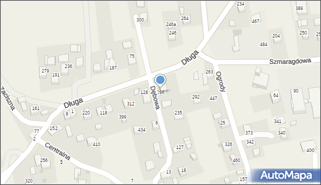 Rzozów, Długa, 191, mapa Rzozów