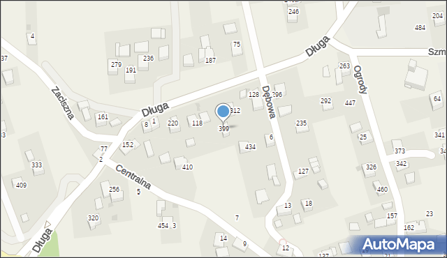Rzozów, Długa, 199, mapa Rzozów