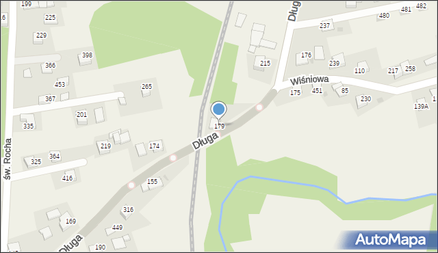 Rzozów, Długa, 46, mapa Rzozów