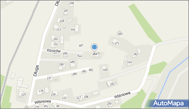 Rzozów, Długa, 63, mapa Rzozów