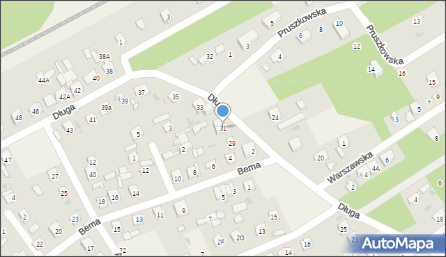 Sade Budy, Długa, 31, mapa Sade Budy
