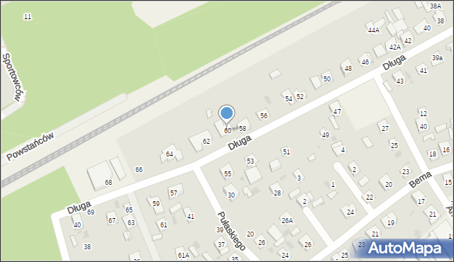 Sade Budy, Długa, 60, mapa Sade Budy