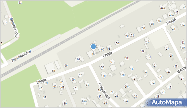 Sade Budy, Długa, 62, mapa Sade Budy