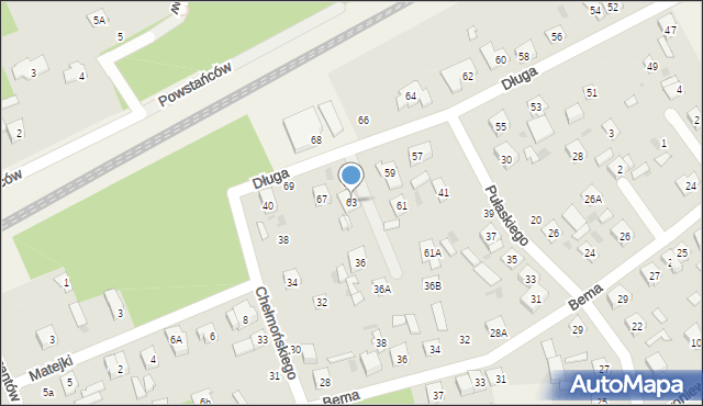 Sade Budy, Długa, 63, mapa Sade Budy