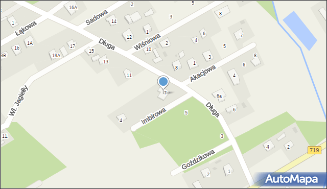 Sade Budy, Długa, 9, mapa Sade Budy