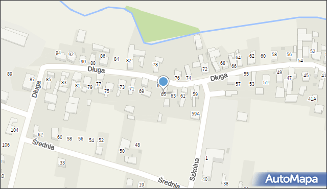Samborowice, Długa, 65, mapa Samborowice