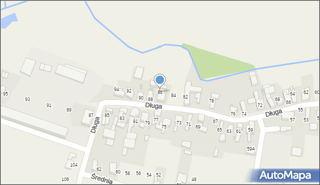 Samborowice, Długa, 86, mapa Samborowice