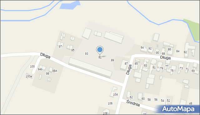 Samborowice, Długa, 91, mapa Samborowice