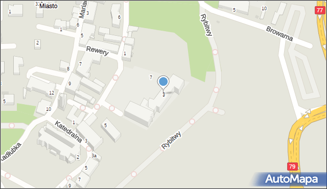 Sandomierz, Długosza Jana, 3, mapa Sandomierza