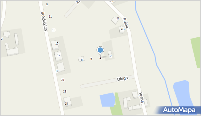 Sędzinko, Długa, 4, mapa Sędzinko