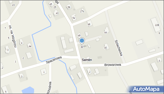 Semlin, Długa, 42, mapa Semlin
