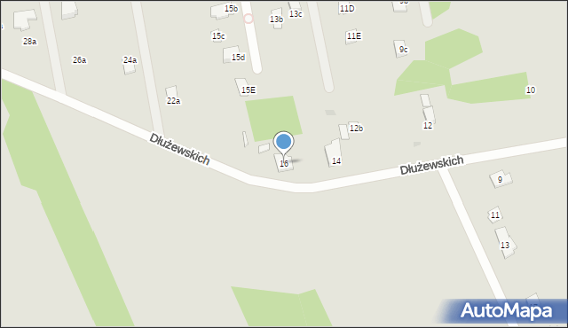 Serock, Dłużewskich, 16, mapa Serock