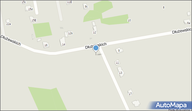 Serock, Dłużewskich, 21, mapa Serock