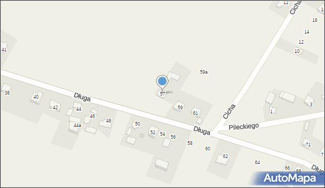 Sieciechowice, Długa, 57, mapa Sieciechowice