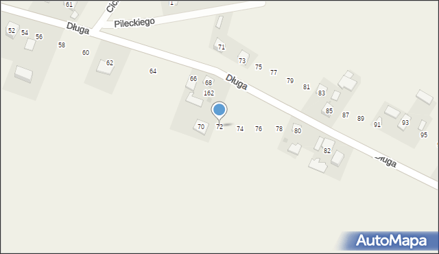 Sieciechowice, Długa, 72, mapa Sieciechowice