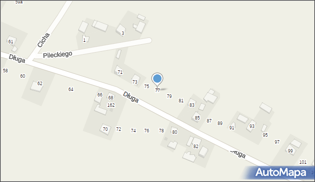Sieciechowice, Długa, 77, mapa Sieciechowice