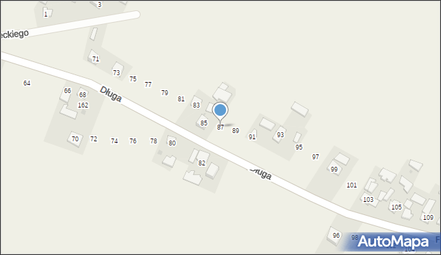 Sieciechowice, Długa, 87, mapa Sieciechowice