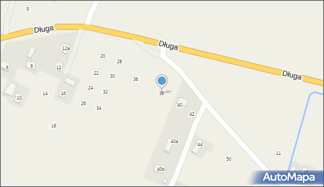 Sieniawa, Długa, 38, mapa Sieniawa