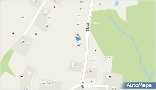 Siepraw, Długa, 100, mapa Siepraw