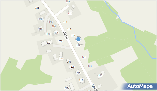 Siepraw, Długa, 119, mapa Siepraw