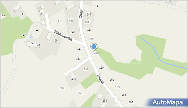 Siepraw, Długa, 157, mapa Siepraw