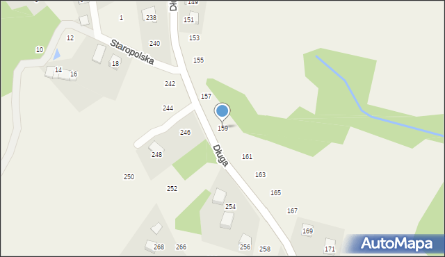 Siepraw, Długa, 159, mapa Siepraw