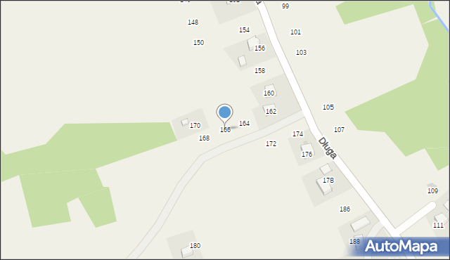 Siepraw, Długa, 166, mapa Siepraw