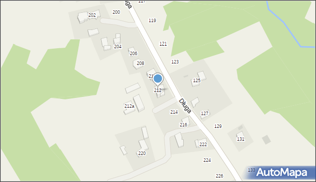 Siepraw, Długa, 212, mapa Siepraw