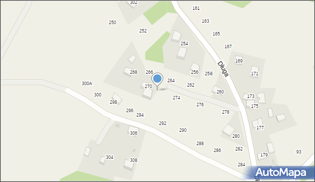 Siepraw, Długa, 272, mapa Siepraw