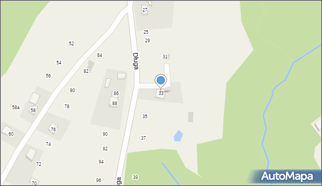 Siepraw, Długa, 33, mapa Siepraw