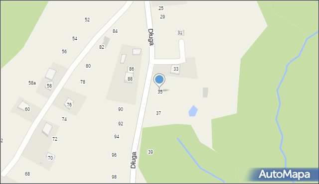 Siepraw, Długa, 35, mapa Siepraw