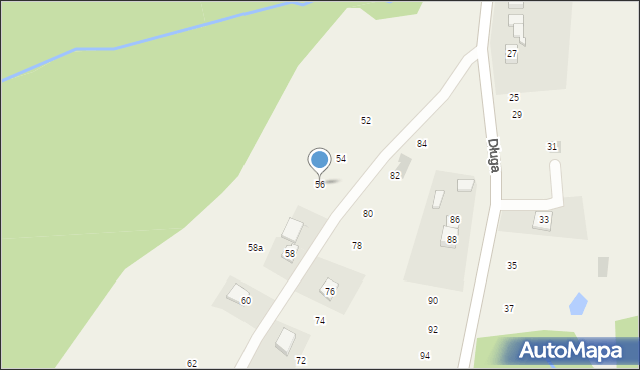 Siepraw, Długa, 56, mapa Siepraw