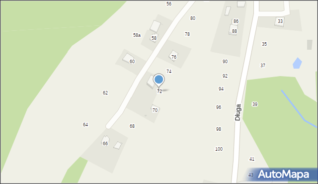 Siepraw, Długa, 72, mapa Siepraw