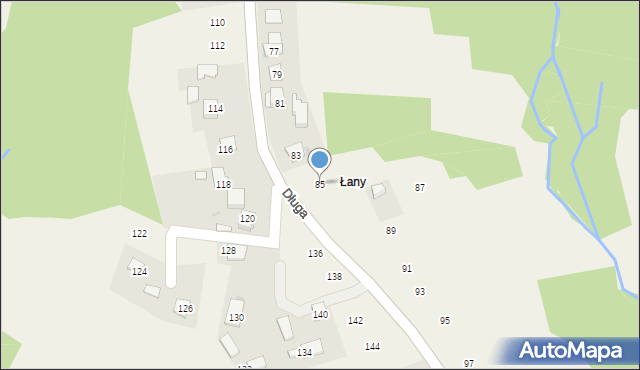 Siepraw, Długa, 85, mapa Siepraw
