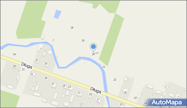 Sieraków, Długa, 24, mapa Sieraków