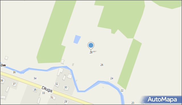 Sieraków, Długa, 28, mapa Sieraków