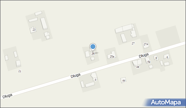 Sieraków Śląski, Długa, 25, mapa Sieraków Śląski